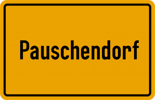 Ortsschild Pauschendorf