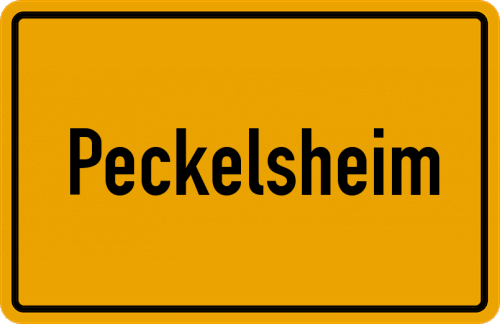 Ortsschild Peckelsheim