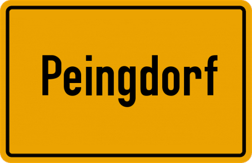 Ortsschild Peingdorf
