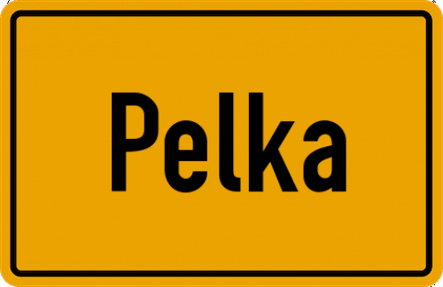 Ortsschild Pelka
