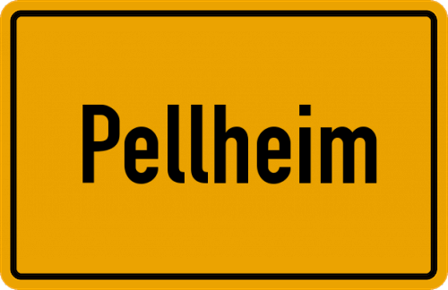 Ortsschild Pellheim