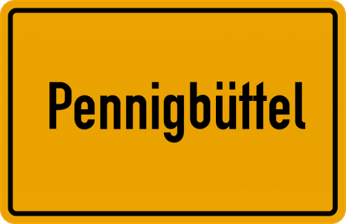 Ortsschild Pennigbüttel