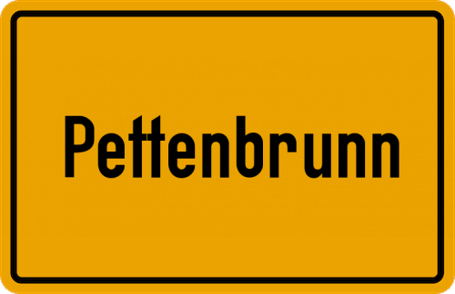 Ortsschild Pettenbrunn