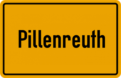Ortsschild Pillenreuth