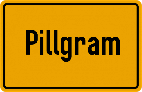 Ortsschild Pillgram