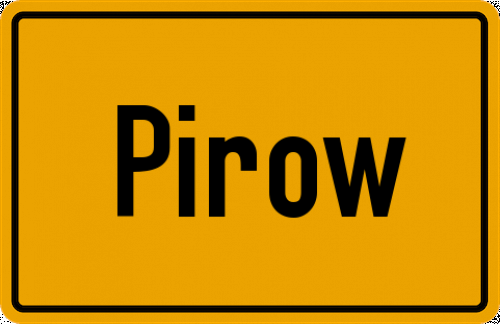 Ortsschild Pirow