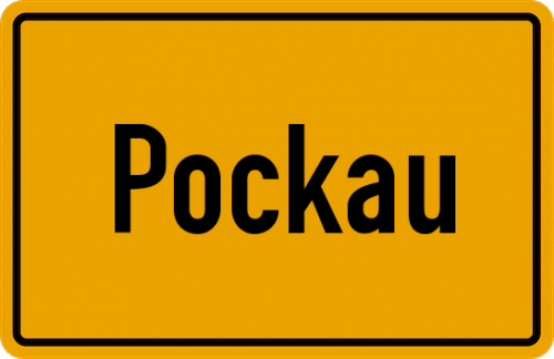 Ortsschild Pockau, Flöhatal