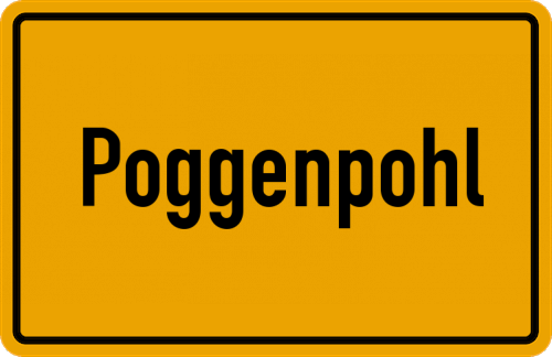 Ortsschild Poggenpohl
