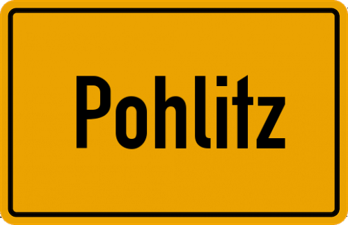Ortsschild Pohlitz