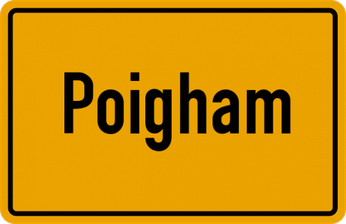 Ortsschild Poigham