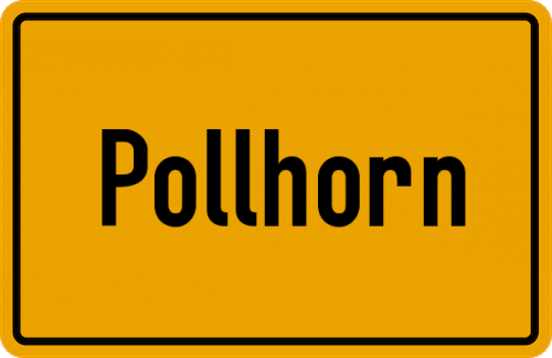 Ortsschild Pollhorn