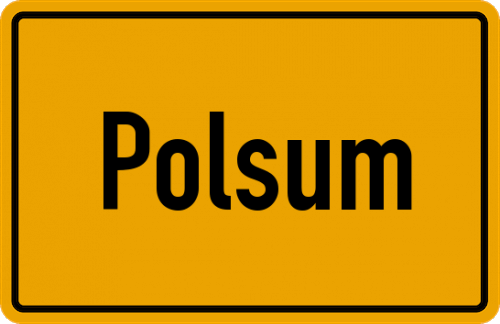 Ortsschild Polsum