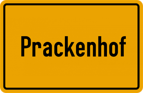 Ortsschild Prackenhof