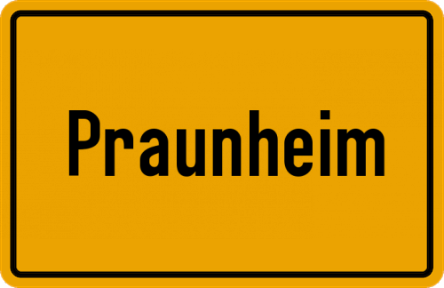 Ortsschild Praunheim