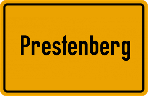 Ortsschild Prestenberg