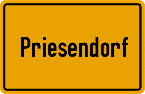 Ortsschild Priesendorf
