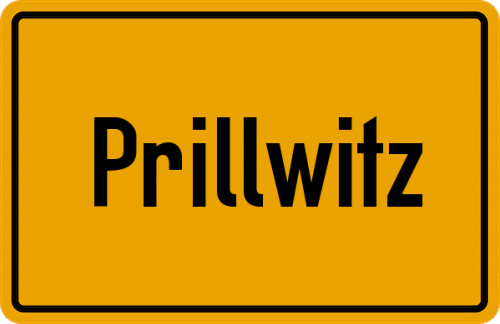 Ortsschild Prillwitz