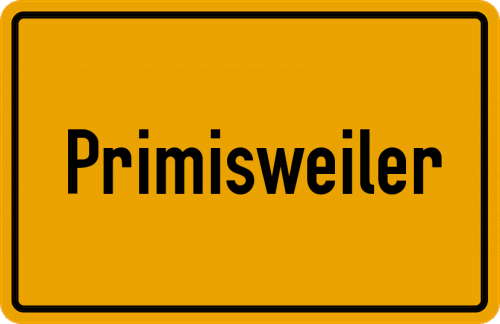 Ortsschild Primisweiler