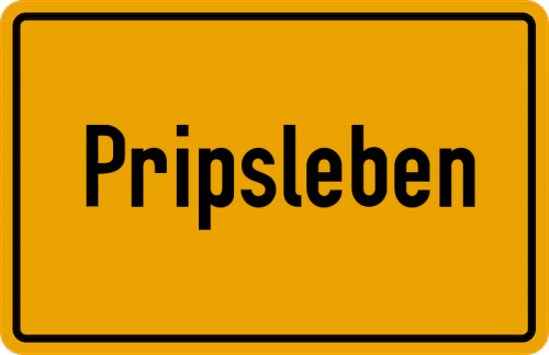 Ortsschild Pripsleben