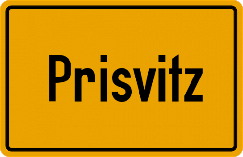 Ortsschild Prisvitz