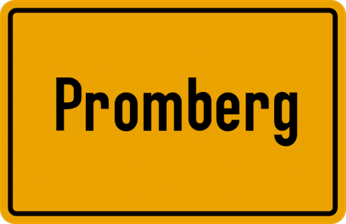 Ortsschild Promberg