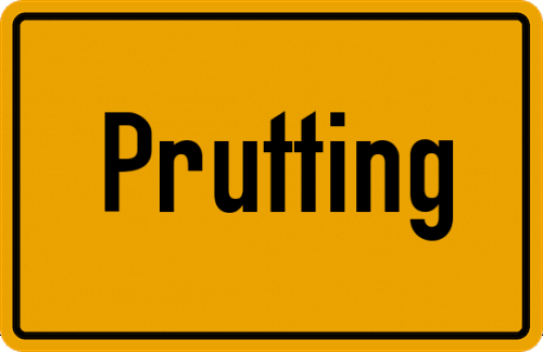 Ortsschild Prutting