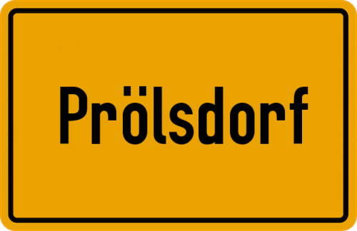 Ortsschild Prölsdorf
