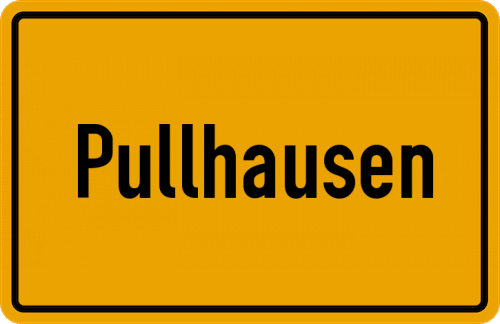 Ortsschild Pullhausen