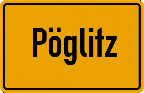 Ortsschild Pöglitz