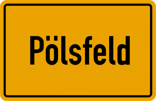 Ortsschild Pölsfeld