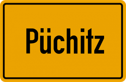 Ortsschild Püchitz