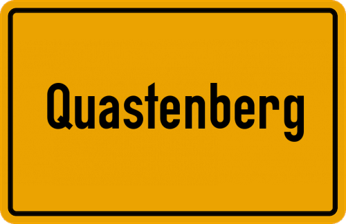 Ortsschild Quastenberg