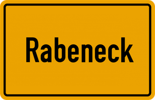 Ortsschild Rabeneck