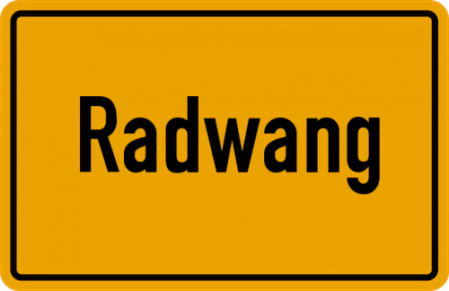 Ortsschild Radwang
