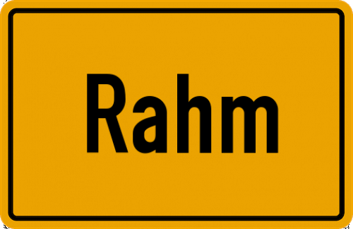 Ortsschild Rahm