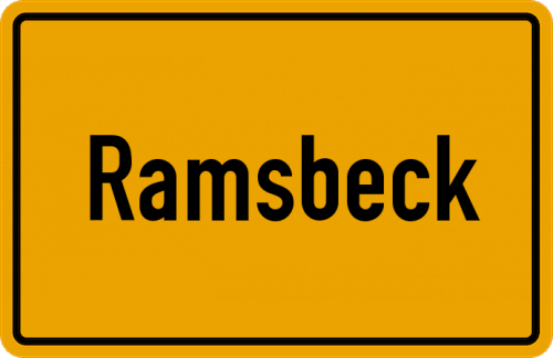 Ortsschild Ramsbeck
