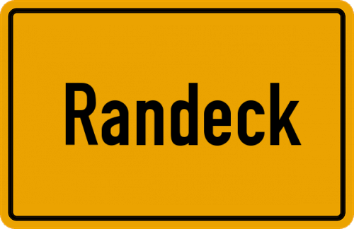 Ortsschild Randeck