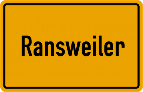 Ortsschild Ransweiler