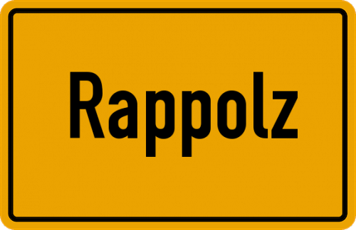 Ortsschild Rappolz, Allgäu