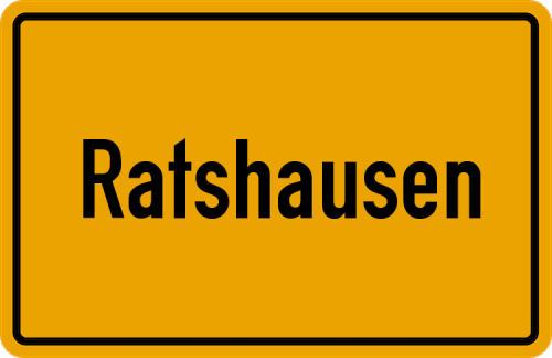 Ortsschild Ratshausen