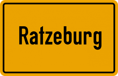 Ortsschild Ratzeburg