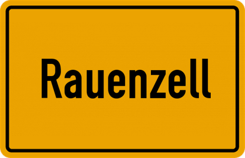 Ortsschild Rauenzell