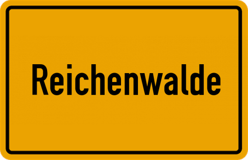 Ortsschild Reichenwalde