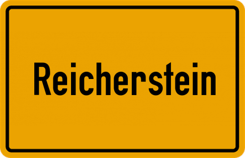 Ortsschild Reicherstein