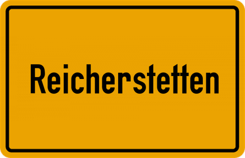 Ortsschild Reicherstetten