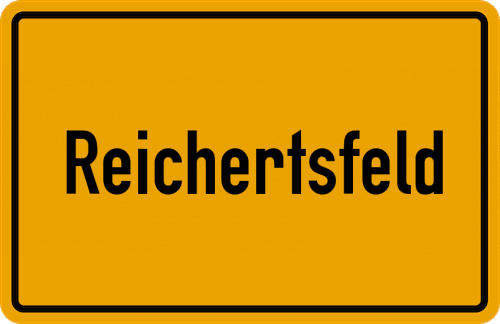 Ortsschild Reichertsfeld