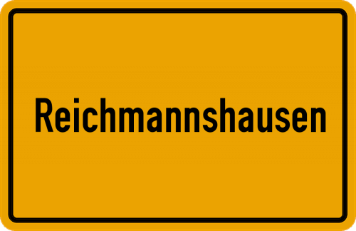 Ortsschild Reichmannshausen