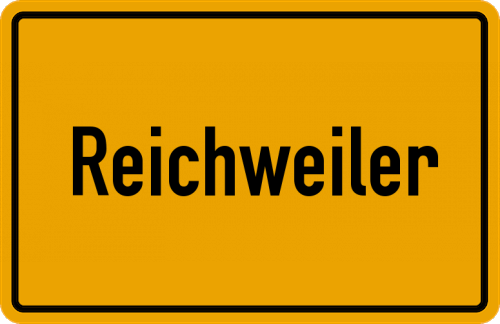 Ortsschild Reichweiler