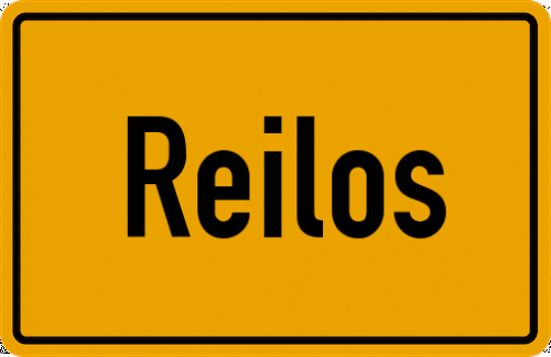 Ortsschild Reilos