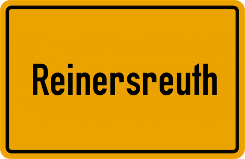 Ortsschild Reinersreuth